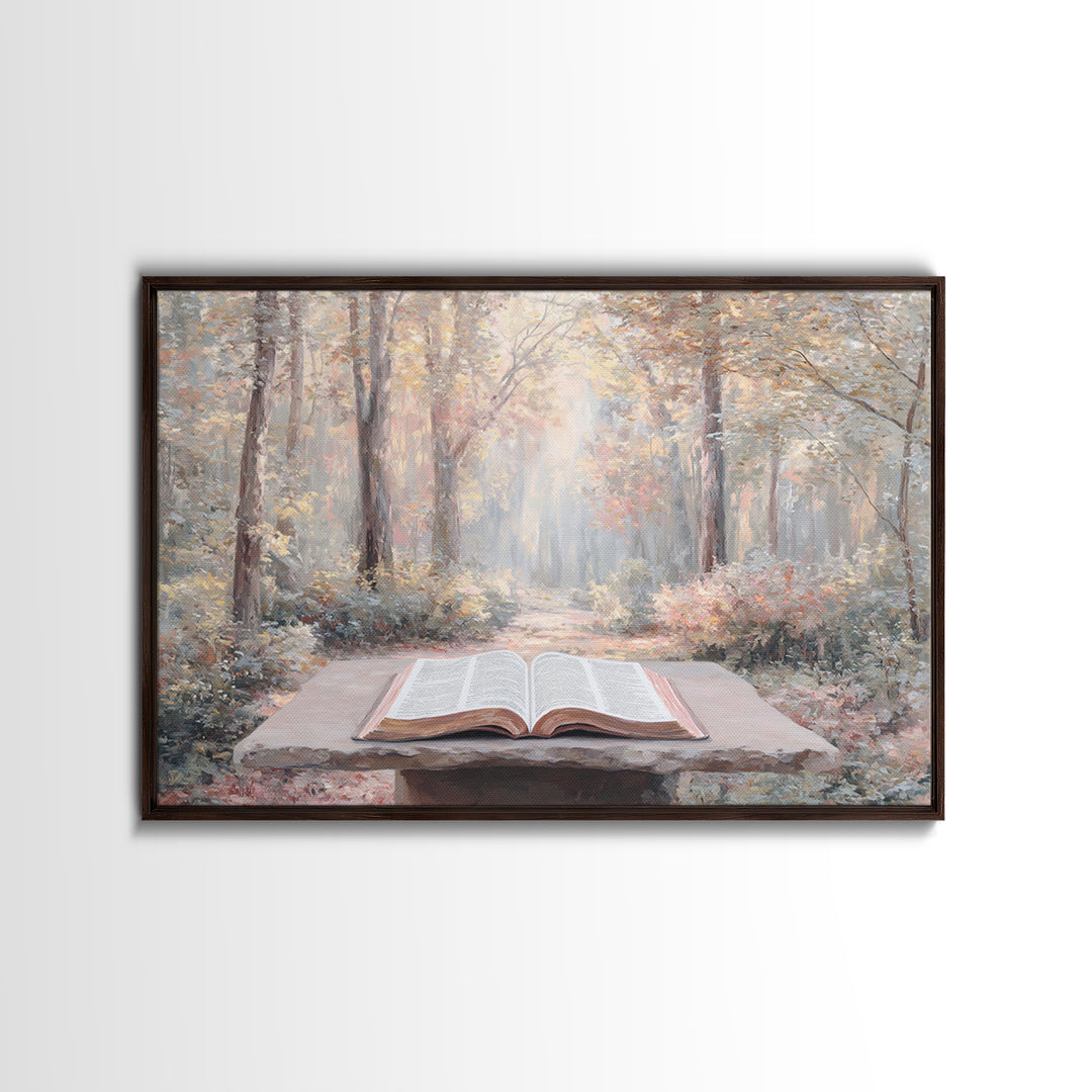 Pathway Of Grace, Framed Canvas Print, Christian Wall Art, Christian Art Canvas, Christian Decor, Modern Christian Art, Christian Paintings