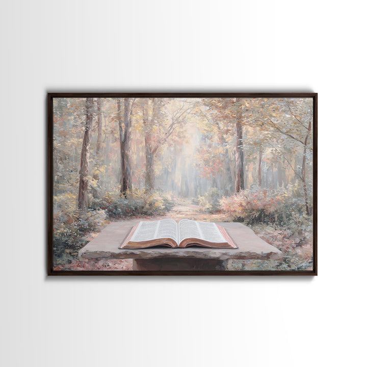 Pathway Of Grace, Framed Canvas Print, Christian Wall Art, Christian Art Canvas, Christian Decor, Modern Christian Art, Christian Paintings
