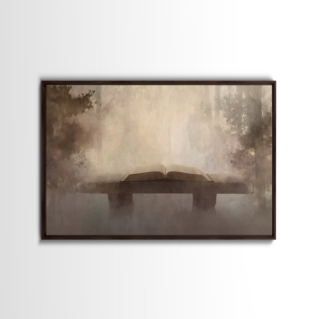 Quiet Revelation, Framed Canvas Print, Christian Art Canvas, Christian Wall Art, Minimalist Christian Art, Christian Paintings, Christian D