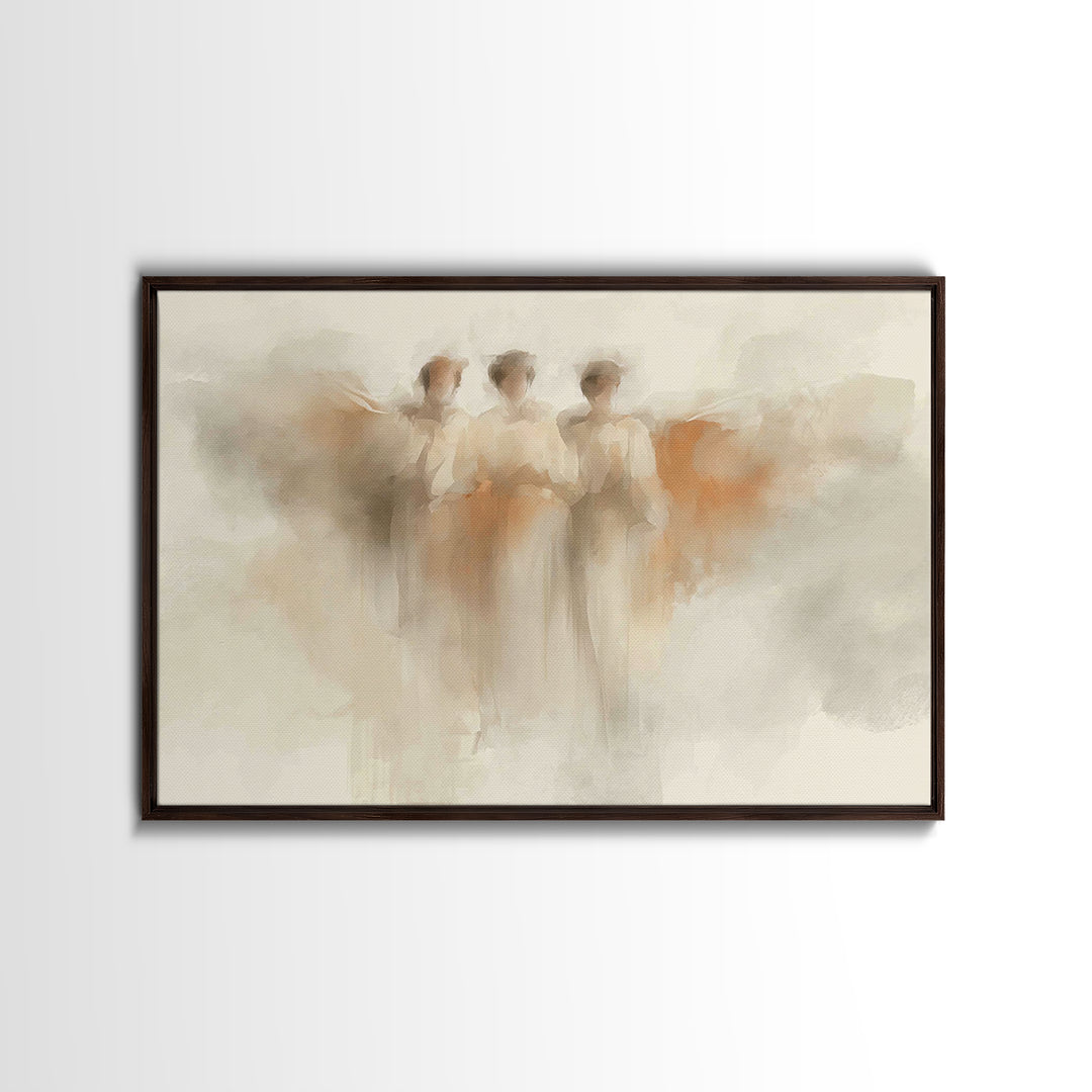 Trinity Grace | Framed Canvas Print | Christian Art Canvas | Minimalist Christian Art | Christian Wall Art | Subtle Christian Paintings