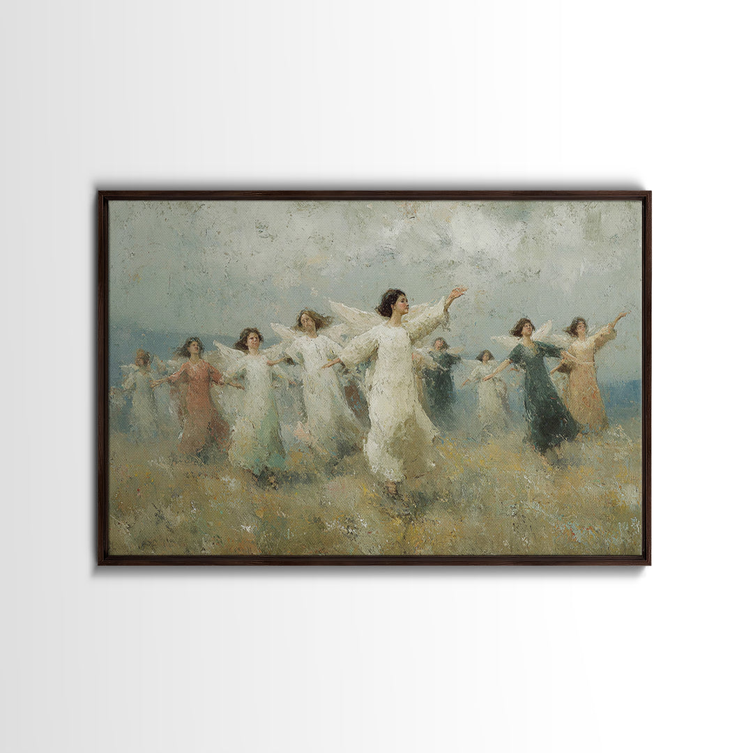 Peaceful Ascension – Framed Canvas Print – Christian Art Print – Christian Wall Art – Christian Art Canvas – Unique Christian Art