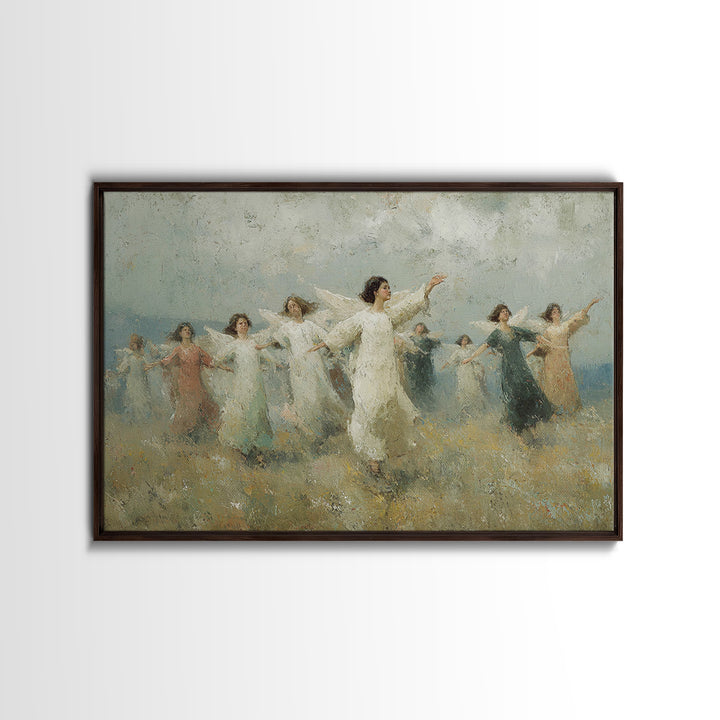 Peaceful Ascension – Framed Canvas Print – Christian Art Print – Christian Wall Art – Christian Art Canvas – Unique Christian Art