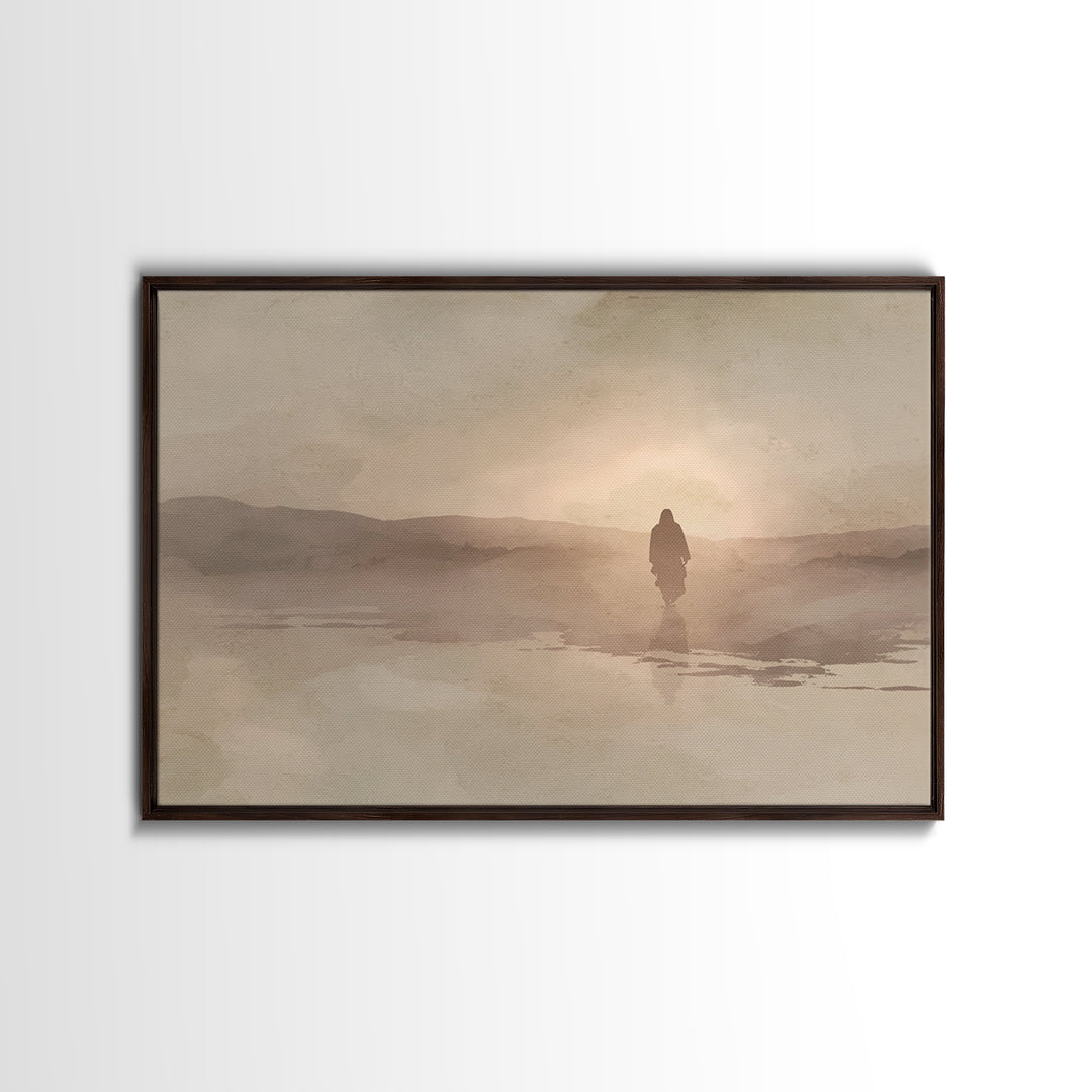 Spirit Of Peace – Framed Canvas Print – Christian Wall Art – Christian Art Canvas – Jesus Painting – Christian Christmas Art – Christian De