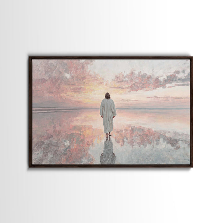 Blessed Path – Framed Canvas Print – Christian Christmas Art – Christian Wall Art – Christian Art Canvas – Jesus Painting – Christian Decor