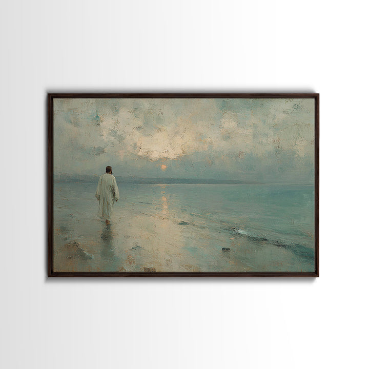 Morning Grace – Framed Canvas Print – Jesus Painting – Christian Wall Art – Christian Art Canvas – Christian Christmas Art – Christian Gift
