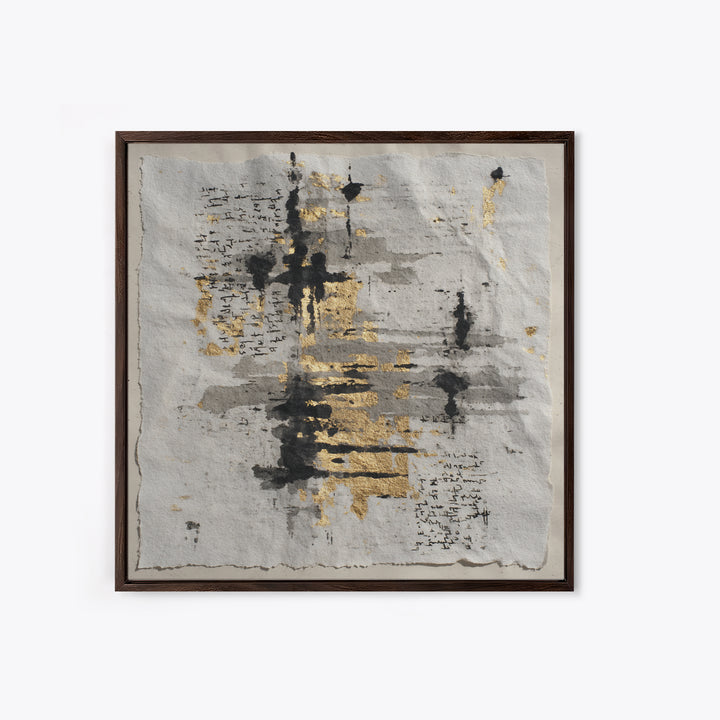 Abstract Prayer Flag of Brush Marks Canvas Print, Calligraphy Art, Printable Wall Art, Living Room Decor, Fine Art, Script, CAL-1x1-23