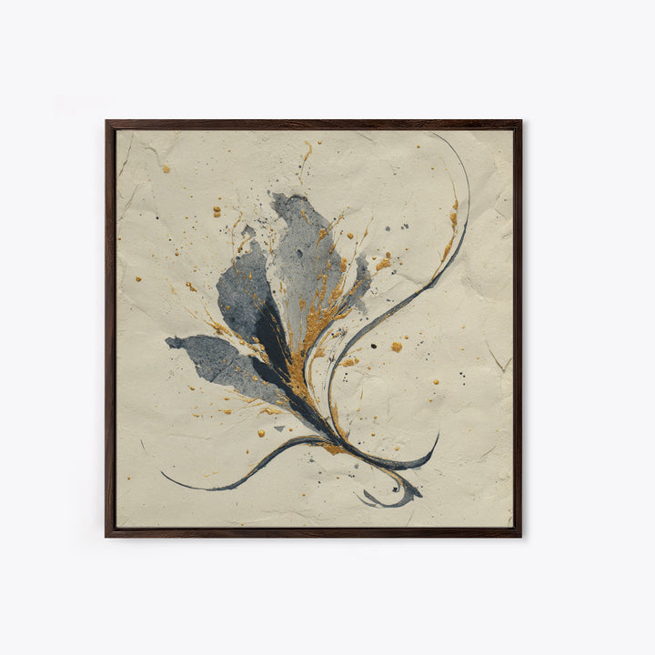 Single Elegant Flourish Shaped Like a Flower Canvas Print, Calligraphy Art, Room Decor, Living Room Decor, Fine Art, Script, CAL-1x1-77
