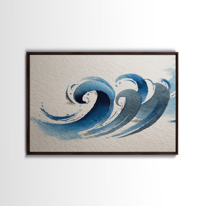 Modern Calligraphy Wave Canvas Print, Calligraphy Art, Calligraphy, Living Room Decor, Fine Art, Script, Digital Download Art, CAL-3x2-62