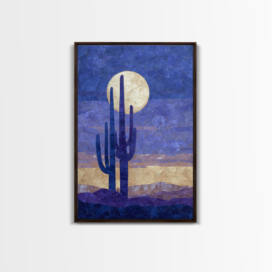 Starry Desert Sky Canvas Print, Celestial Art, Art Deco, Living Room Decor, Celestial, Modern Art, Downloadable Prints, CEL-2x3-91