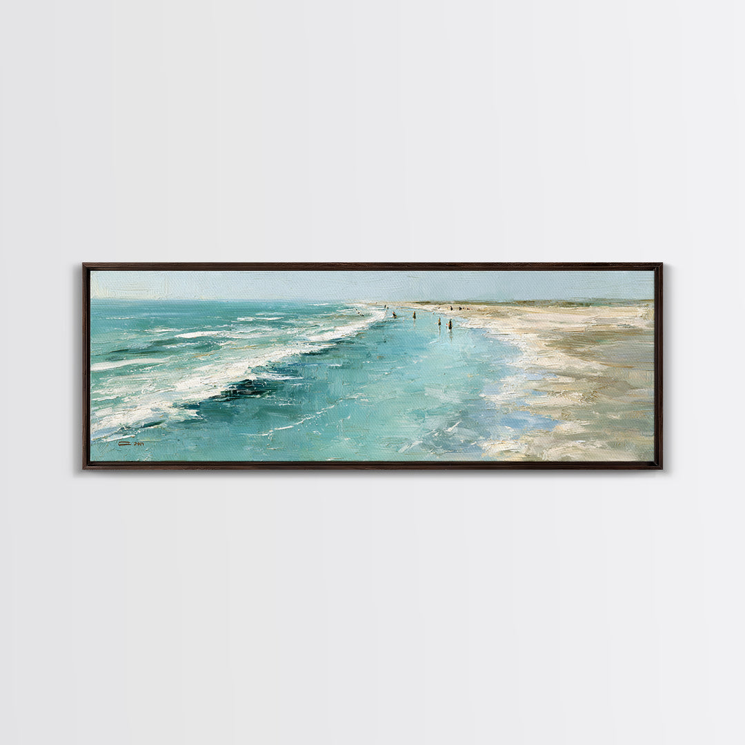 Aerial Sandbar with Turquoise Water Framed Canvas Print, Coastal Art, Coastal Prints, Coastal Decor, Fine Art, Coastal, COA-3x1-69