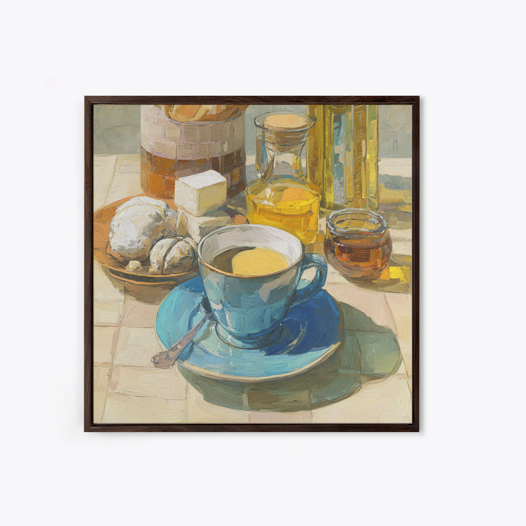 Minimal Line Art of a Cup and Canvas Print, Coffee Shop Art, Bedroom Wall Art, Cafe Decor, Abstract Art, Cafe, Modern Decor, CSA-1x1-18