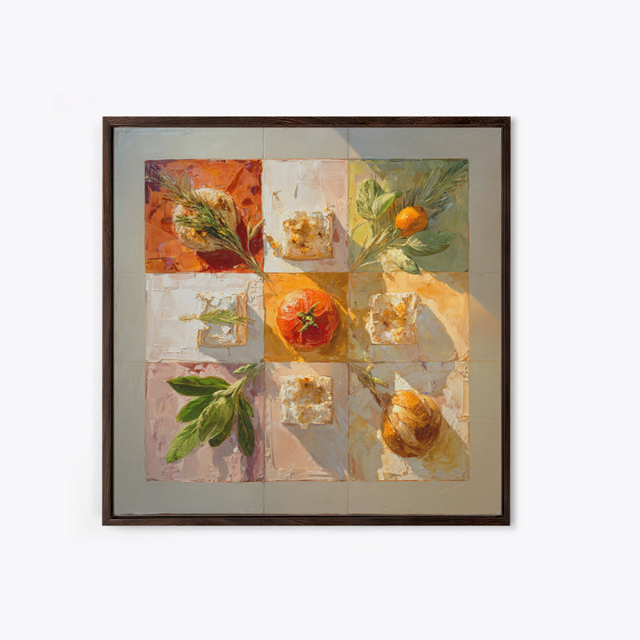 Sunlit Pastry and Coffee Arrangement Framed Canvas Print, Coffee Shop Art, Modern Decor, Cafe Decor, Fine Art, Cafe, Wall Decor, CSA-1x1-67