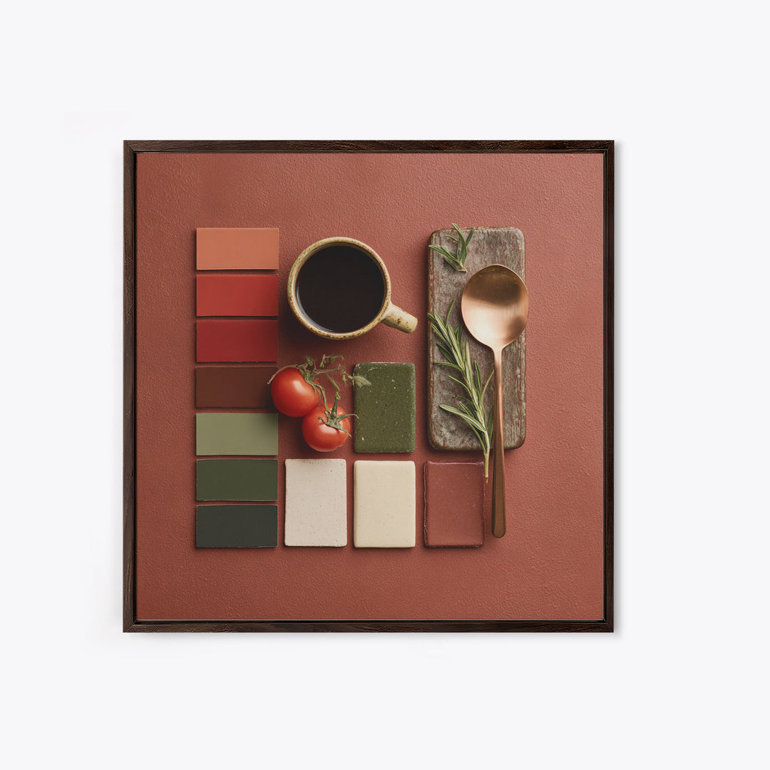 Moody Dark Roast Still Life Framed Canvas Print, Coffee Shop Art, Fine Art Print, Cafe Decor, Fine Art, Cafe, Printable, CSA-1x1-80