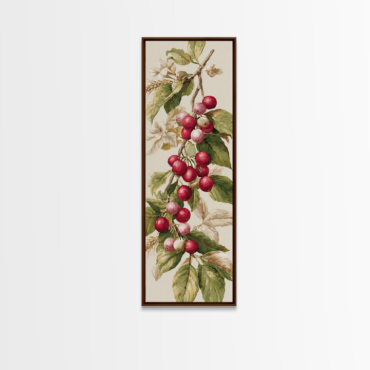Botanical Coffee Plant Branch Canvas Print, Coffee Shop Art, Neutral Decor, Cafe Decor, Oil Painting, Cafe, Home Decor, CSA-1x3-42