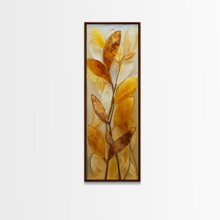 Iced Coffee Glass Framed Canvas Print, Coffee Shop Art, Canvas Print, Cafe Decor, Fine Art, Cafe, Neutral Decor, Modern Decor, CSA-1x3-47