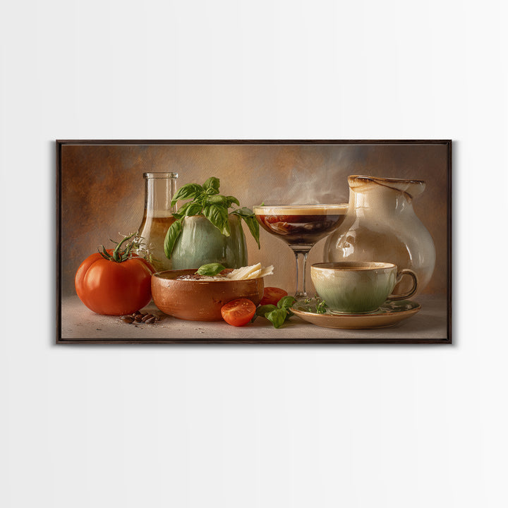 Espresso Martini Coffee Cocktail Still Life Canvas Print, Coffee Shop Art, Kitchen Wall Art, Cafe Decor, Fine Art, Cafe, CSA-2x1-61