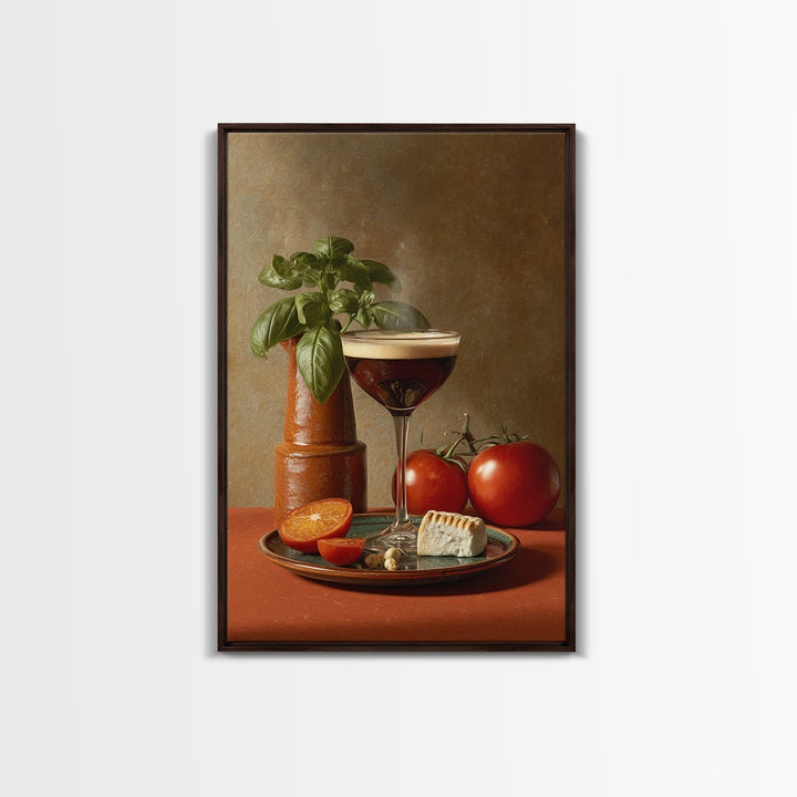 Espresso Martini Coffee Cocktail Still Life Canvas Print, Coffee Shop Art, Kitchen Art, Cafe Decor, Cafe, Minimalist Wall Art, CSA-2x3-49