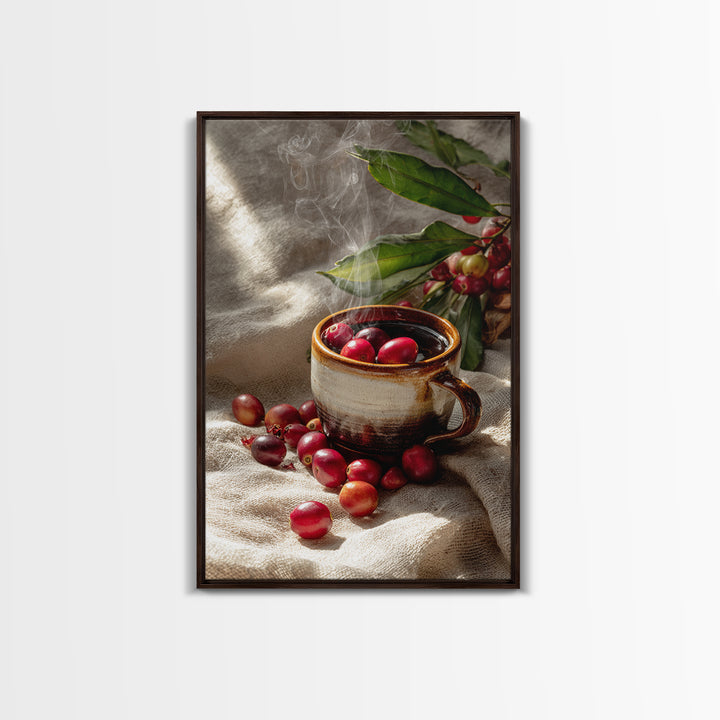 Coffee Farm Landscape Canvas Print, Coffee Shop Art, Kitchen Art, Cafe Decor, Fine Art, Cafe, Minimalist Wall Art, Coffee Art, CSA-2x3-79