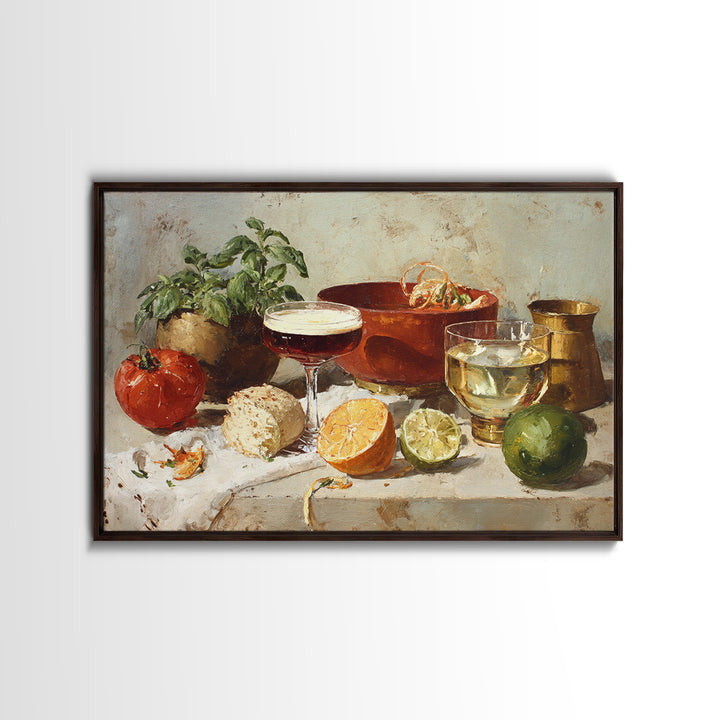 Espresso Martini Coffee Cocktail Still Life Canvas Print, Coffee Shop Art, Moody Wall Art, Cafe Decor, Fine Art, Cafe, CSA-3x2-21
