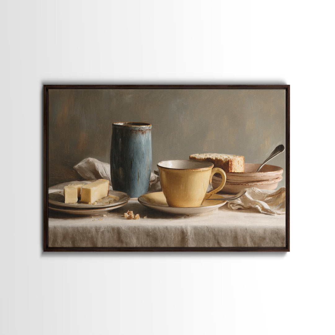 Minimal Line Art of a Cup and Canvas Print, Coffee Shop Art, Kitchen Gift, Cafe Decor, Abstract Art, Cafe, Coffee Art, CSA-3x2-22