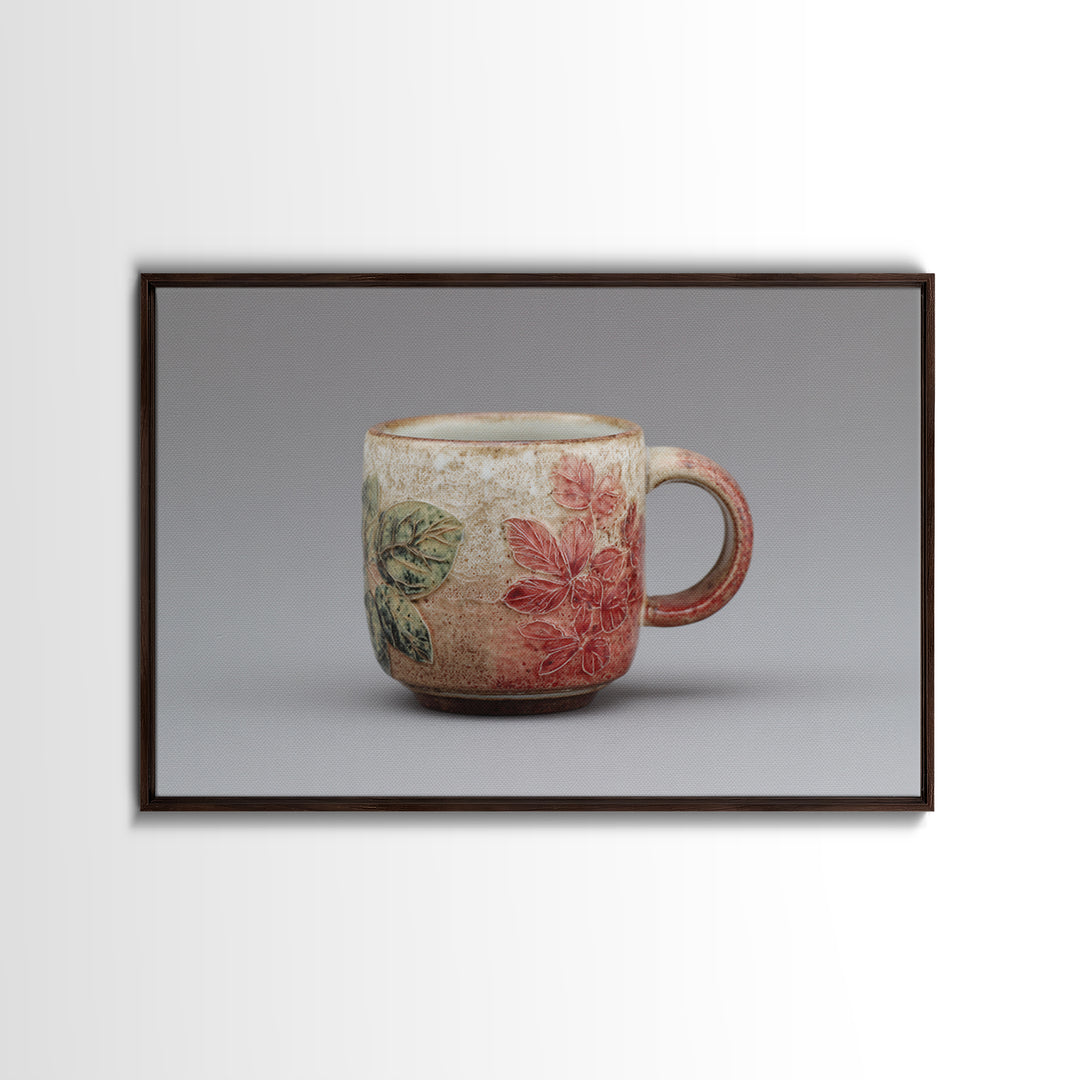 Espresso Cup with Rising Steam and Warm Canvas Print, Coffee Shop Art, Modern Decor, Cafe Decor, Fine Art, Cafe, Wall Decor, CSA-3x2-53