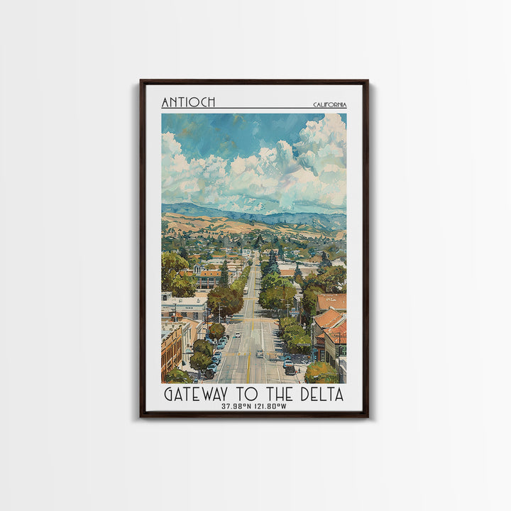 Antioch Travel Poster, Canvas Print, Retro Travel Poster, City Wall Art, Vintage City Poster, Gallery Wall Set, Vintage Travel Print