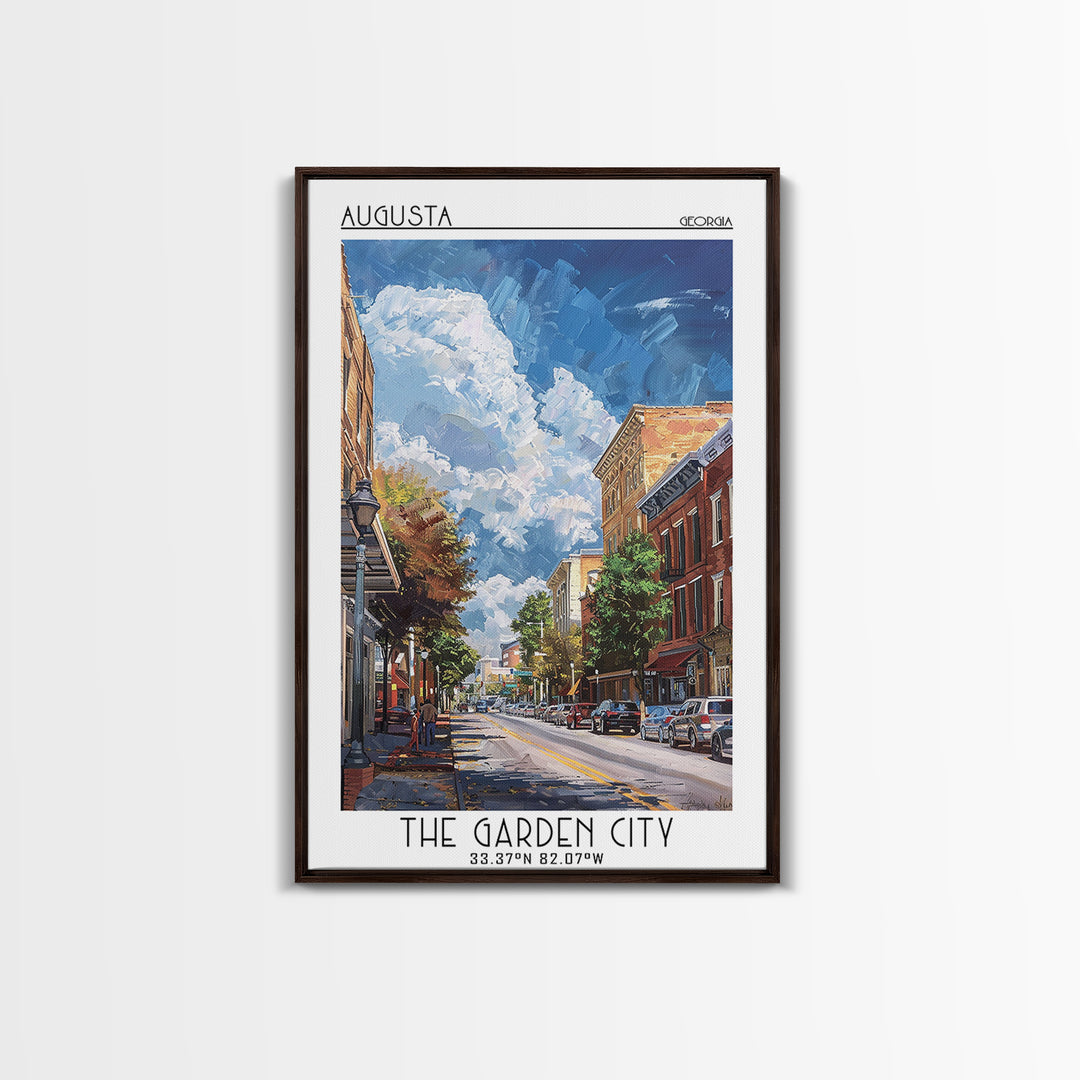 Augusta Travel Poster, Canvas Print, Travel Wall Art, City Wall Art, Travel Art Print, City Art Print, Poster Print, Wanderlust Gift