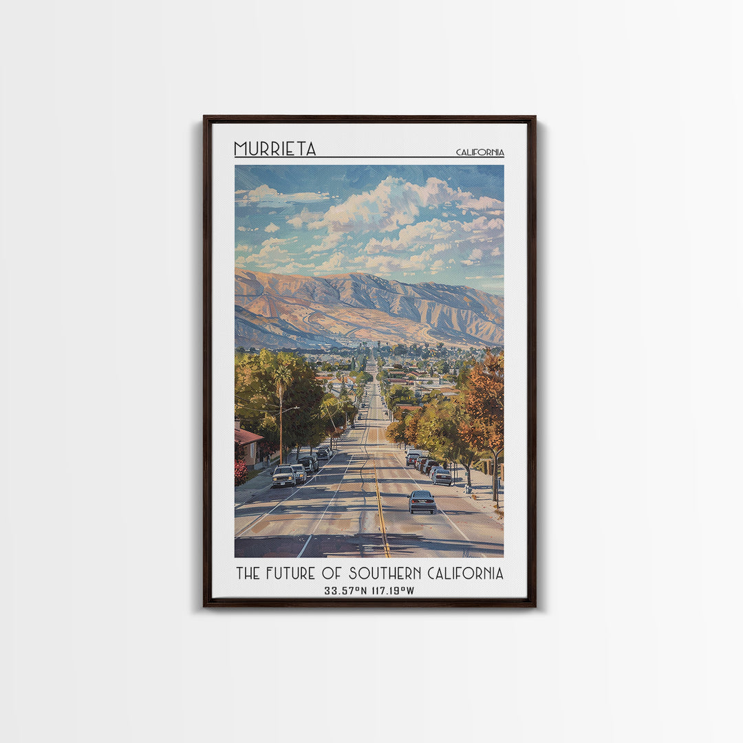 Murrieta Travel Poster, Canvas Print, Travel Wall Art, City Wall Art, Poster Art, Gallery Wall Set, Travel Prints, Travel Wall Decor