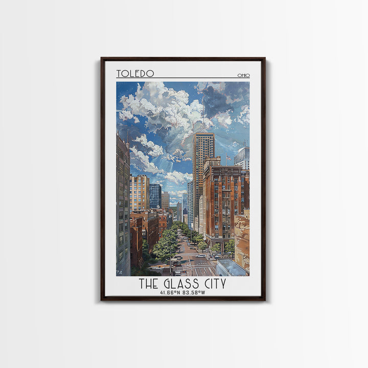 Toledo Travel Poster, Canvas Print, Travel Prints, Landscape Art, Travel Wall Art, Retro Travel Poster, Vintage Travel, Poster Print