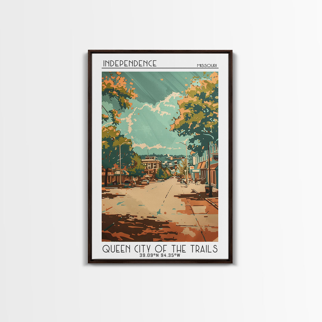 Independence Travel Poster, Canvas Print, City Travel Poster, Travel Wall Decor, Poster Art, Modern Wall Decor, Home Decor, Wall Art
