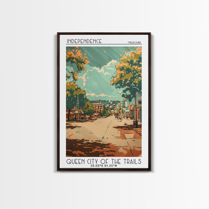 Independence Travel Poster, Canvas Print, City Travel Poster, Travel Wall Decor, Poster Art, Modern Wall Decor, Home Decor, Wall Art