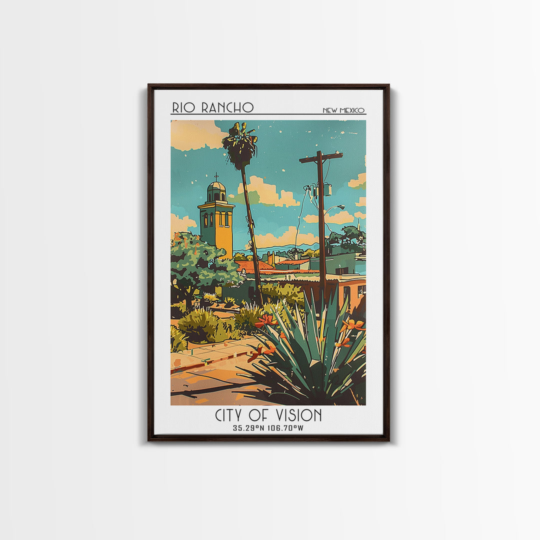 Rio Rancho Travel Poster, Canvas Print, Travel Wall Decor, Minimalist Poster, Travel Art Print, Living Room Wall Art, Travel Posters