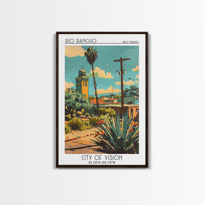 Rio Rancho Travel Poster, Canvas Print, Travel Wall Decor, Minimalist Poster, Travel Art Print, Living Room Wall Art, Travel Posters