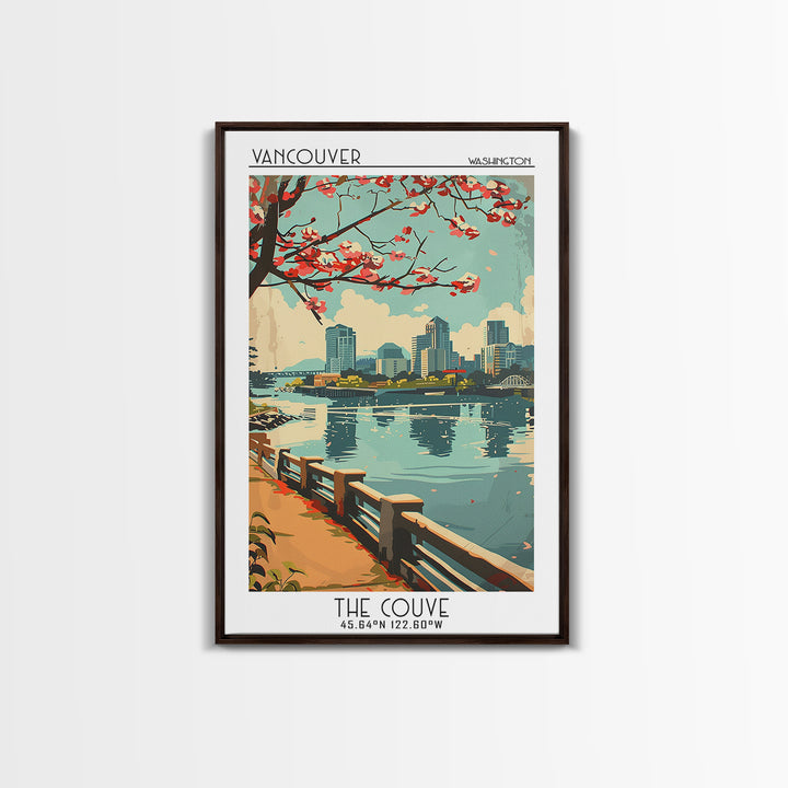 Vancouver Travel Poster, Canvas Print, Poster Print, Travel Wall Art, Home Decor, Home Office Decor, Poster Art, Retro Travel Poster
