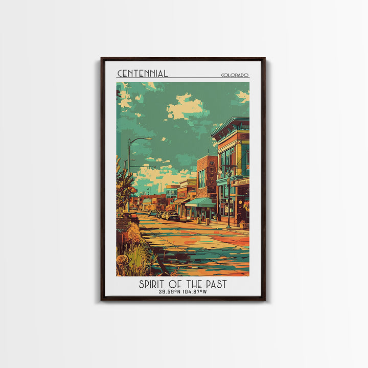 Centennial Travel Poster, Canvas Print, Travel Art Print, Modern Wall Decor, Gallery Wall Set, Retro Travel Print, Minimalist Poster