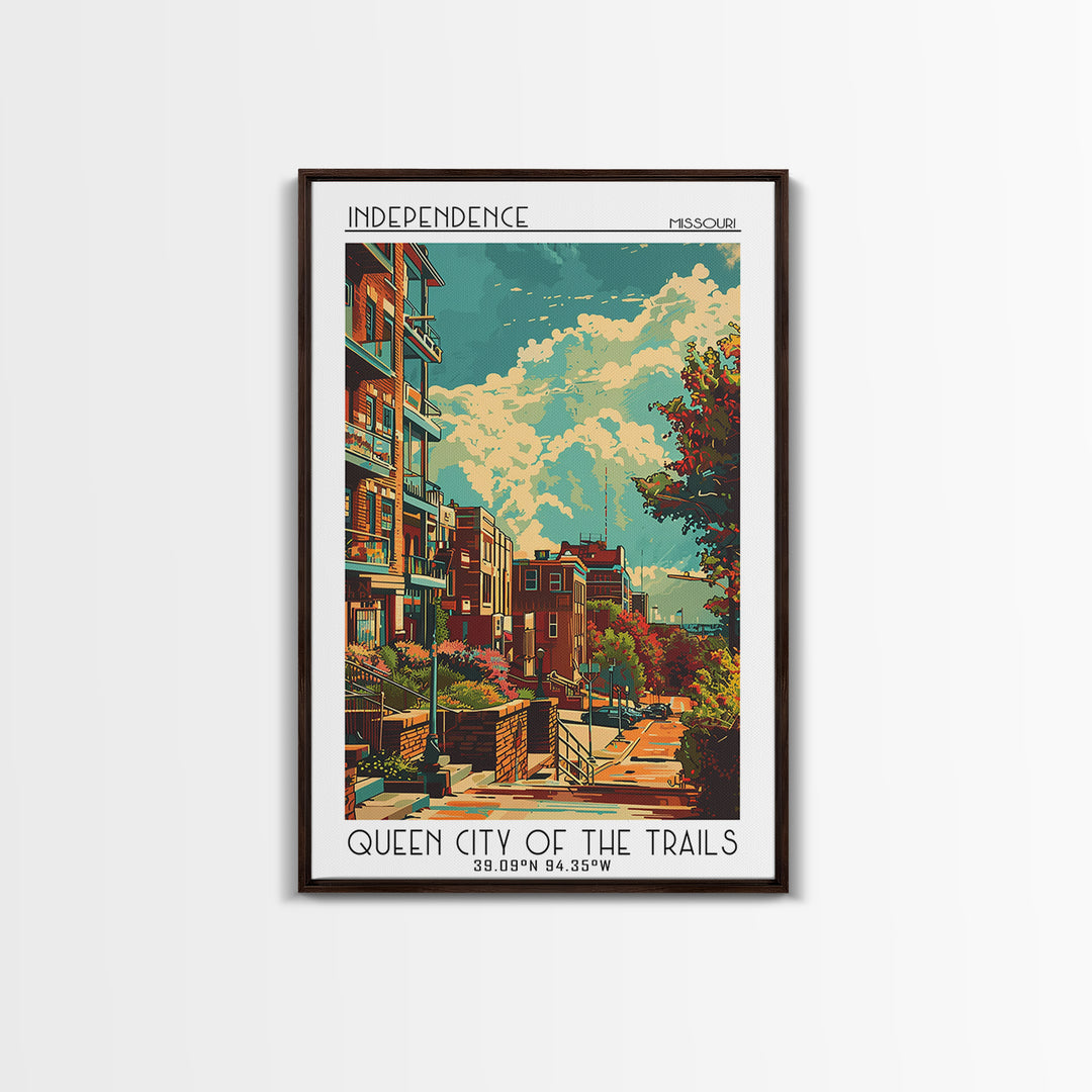Independence Travel Poster, Canvas Print, Poster Print, Travel Wall Art, Travel Wall Decor, City Travel Poster, Living Room Wall Art