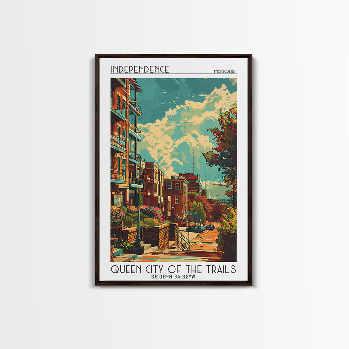 Independence Travel Poster, Canvas Print, Poster Print, Travel Wall Art, Travel Wall Decor, City Travel Poster, Living Room Wall Art