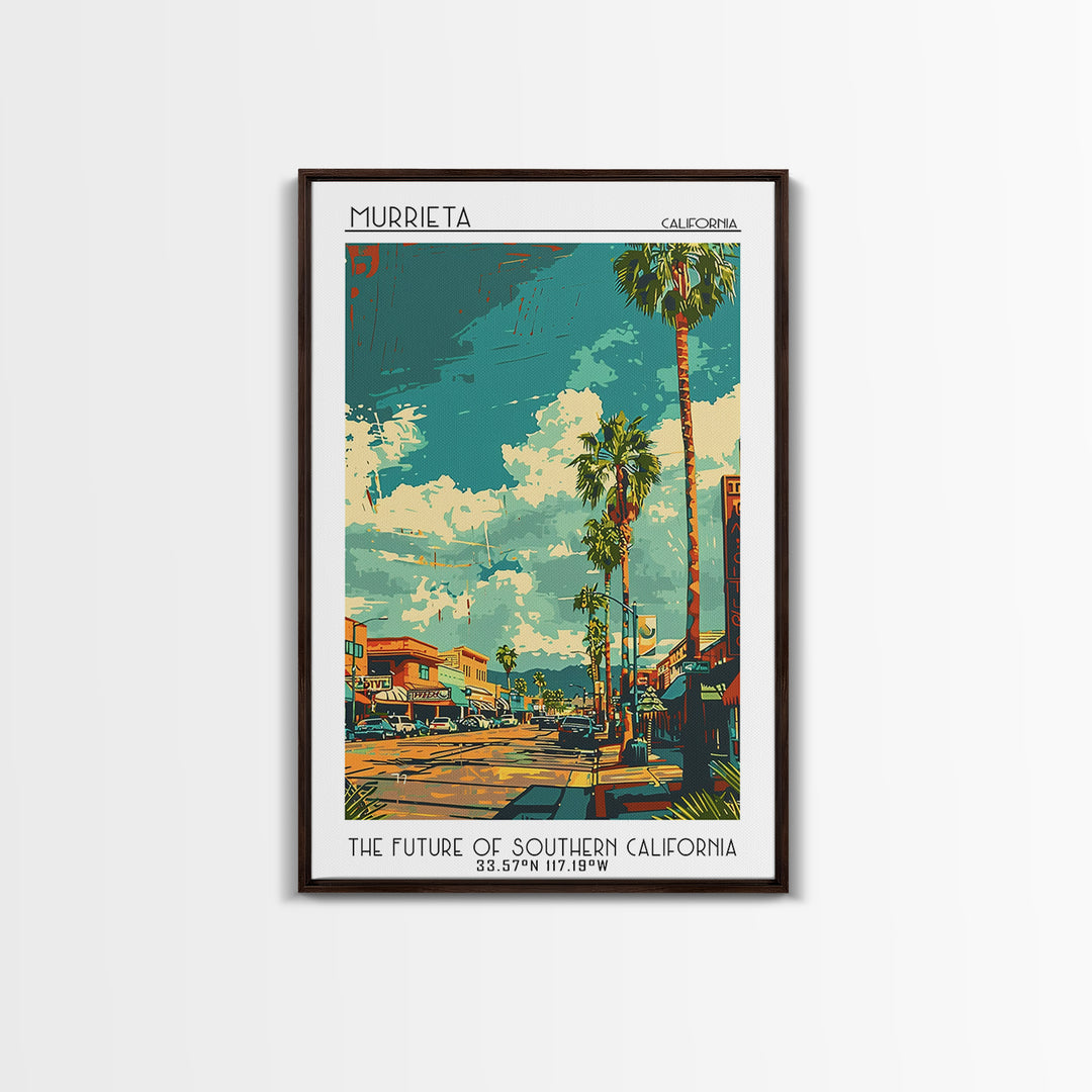 Murrieta Travel Poster, Canvas Print, City Travel Poster, Vintage City Poster, Travel Posters, Travel Wall Art, Vintage Travel Print