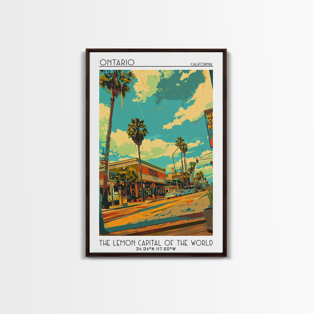 Ontario Travel Poster, Canvas Print, City Travel Poster, Travel Wall Art, Fine Art Print, Living Room Wall Art, Watercolor Cityscape