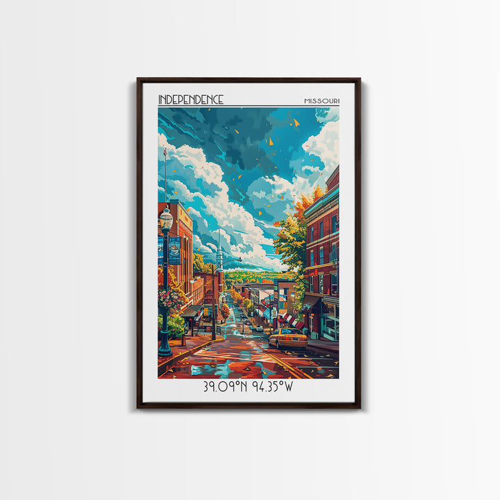 Independence Travel Poster, Canvas Print, Travel Wall Art, City Wall Art, Wall Art, Travel Posters, Modern Wall Decor, Travel Prints
