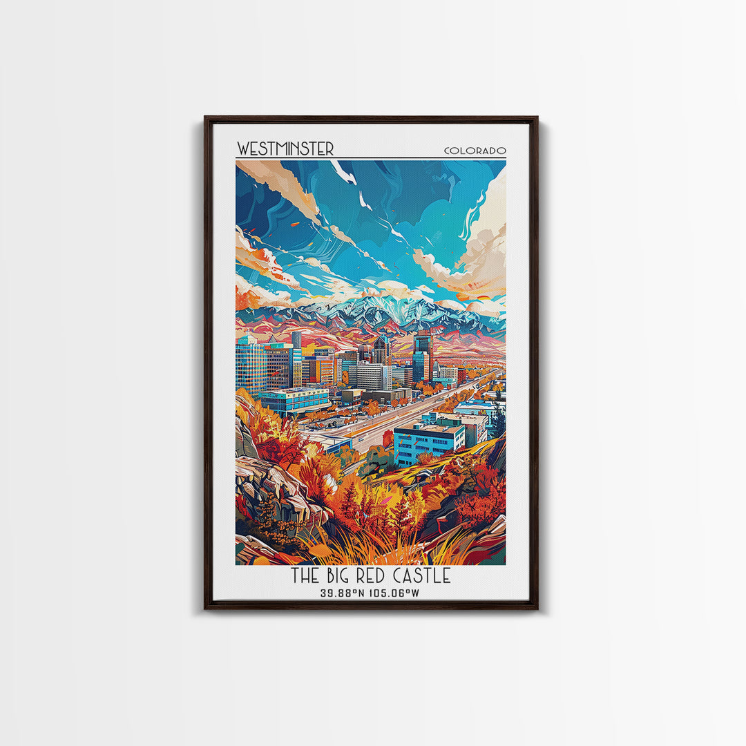 West Valley City Travel Poster, Canvas Print, Poster Print, Travel Wall Art, City Illustration, Home Office Decor, Minimalist Poster