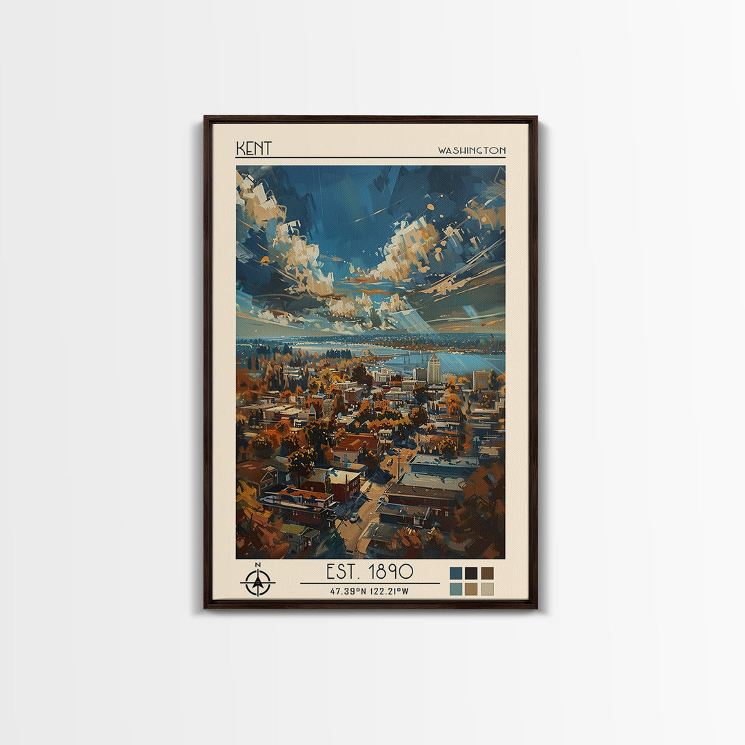 Kent Travel Poster, Canvas Print, Poster Print, Travel Wall Art, Minimalist Poster, City Travel Poster, Travel Decor, Travel Posters