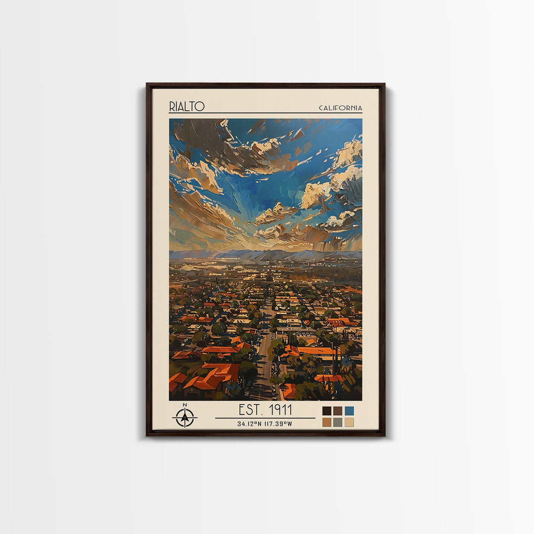 Rialto Travel Poster, Canvas Print, Travel Wall Art, City Wall Art, Minimalist Poster, Wall Art, Vintage Travel Art, Wanderlust Gift