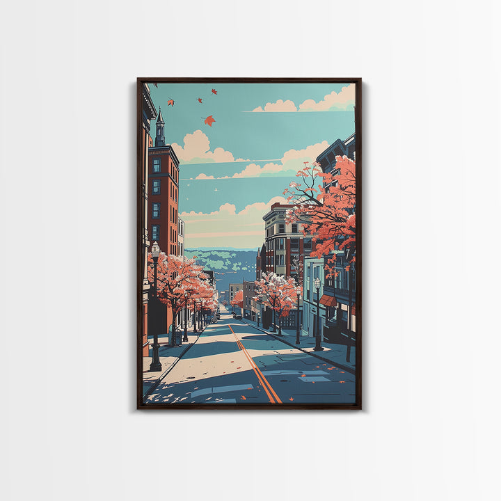 Allentown Travel Poster, Canvas Print, City Travel Poster, Vintage City Poster, Retro Travel Print, Vintage Travel, Gallery Wall Set