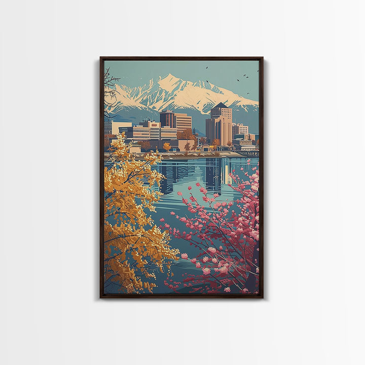Anchorage Travel Poster, Canvas Print, Travel Art Print, Modern Wall Decor, Travel Prints, Travel Decor, Travel Wall Decor, Wall Art