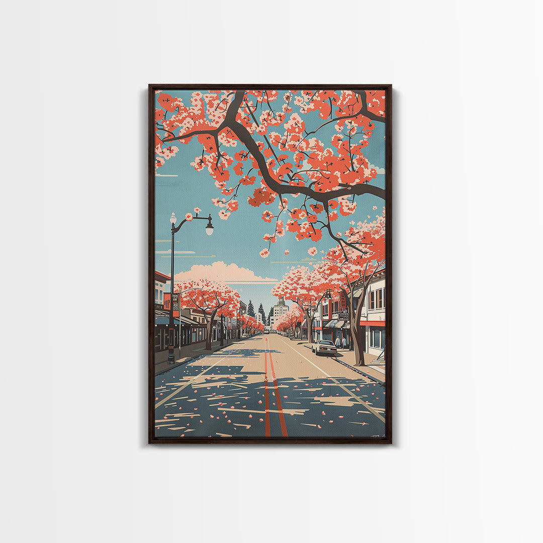 Antioch Travel Poster, Framed Canvas Print, Vintage Travel Print, City Wall Art, Poster Art, City Illustration, Living Room Wall Art