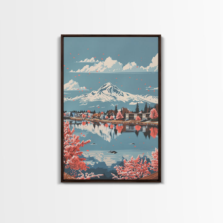 Bend Travel Poster, Framed Canvas Print, Travel Wall Art, City Wall Art, Vintage Posters, Vintage Travel, Travel Art Print, Wall Art