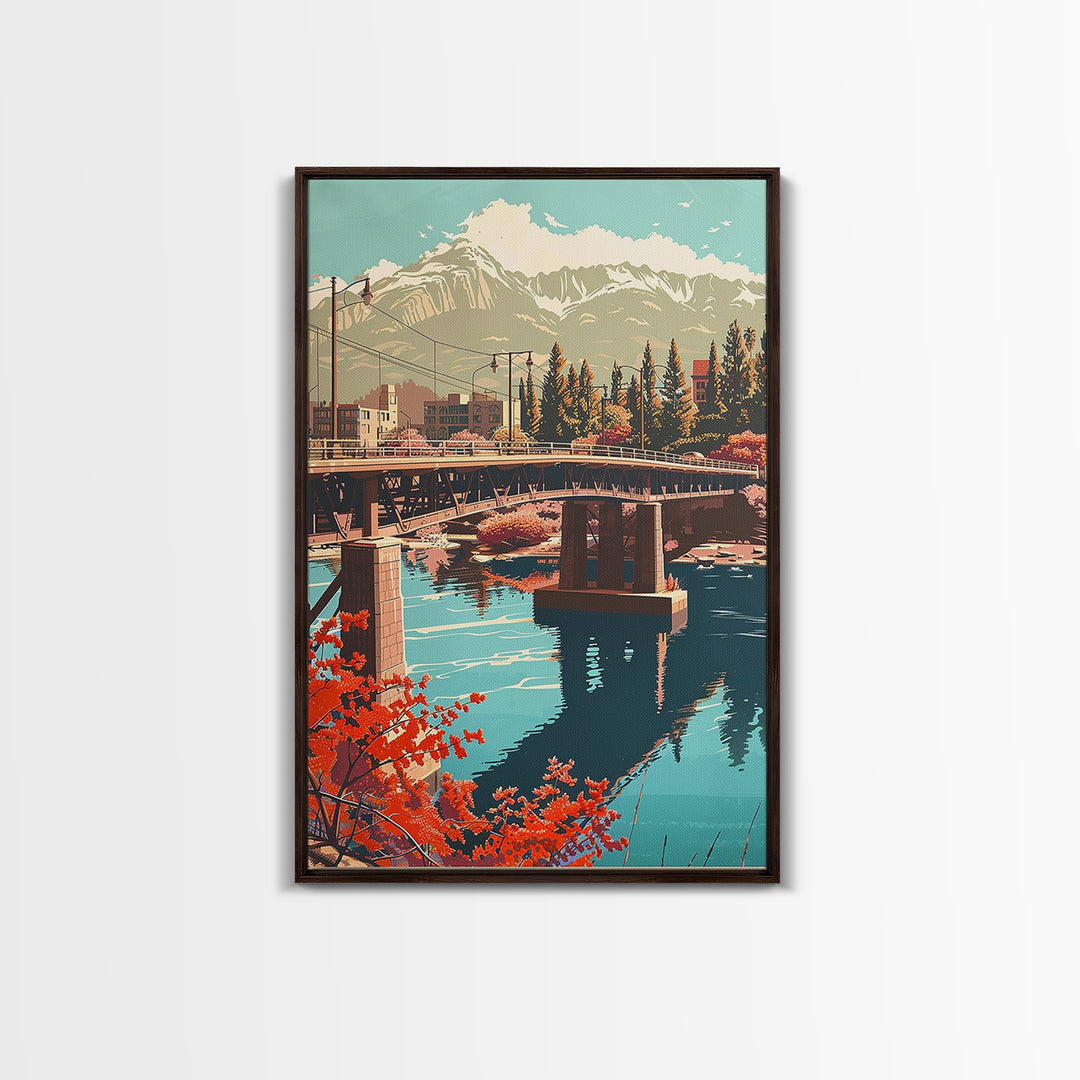 Colorado Springs Travel Poster, Canvas Print, Travel Art Print, Modern Wall Decor, Wanderlust Gift, Poster Print, Retro Travel Print
