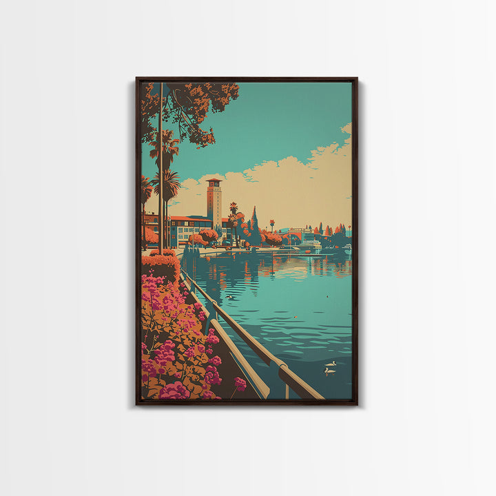 Elk Grove Travel Poster, Framed Canvas Print, Poster Print, Travel Wall Art, Travel Prints, Fine Art Print, Poster Art, Travel Decor