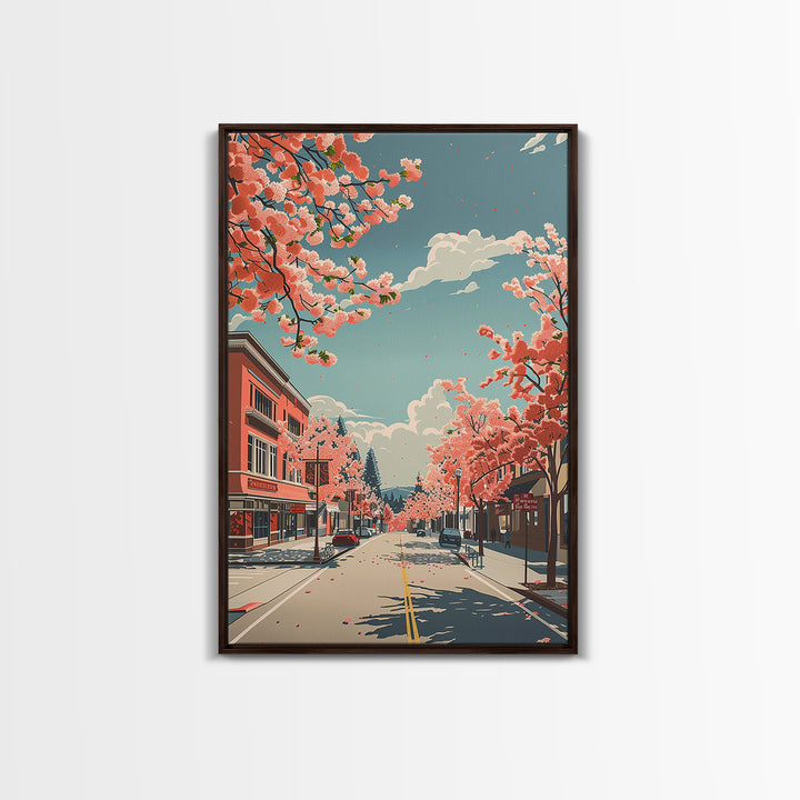 Fairfield Travel Poster, Framed Canvas Print, City Art Print, Travel Wall Art, Living Room Wall Art, Wanderlust Gift, Travel Posters